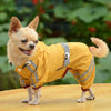Waterproof Dog Raincoat, XXL, Yellow - Reflective & Breathable