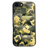 For iPhone SE 2022 / SE 2020 Camouflage Eiderdown Airbag Phone Case(Green-A)