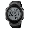 SKMEI 1068 Men Waterproof Outdoor Sports Digital Watch Student Fashion Watch(Titanium)