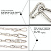 M12 Stainless Steel Carabiner Spring Hook Multi-tool Mountaineering Buckle Lock Camping Hook Rope, Inner Diameter: 11.73mm