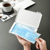 Mask Storage Box Dustproof Moistureproof Portable Band-aid Bill Temporary Storage Holder(Ivory White)