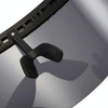 Anti-peeping Sun Mirror Integrated Anti-foam Sunscreen Mask, Color:Black Frame Blue