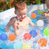 Summer Water Balloon Water Fight Kids Interactive Quick Fill Reusable Silicone Water Balloon(Gem Blue)