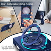 For Samsung Galaxy Z Flip6 360 Rotation Ring Holder MagSafe Shockproof PC Phone Case(Royal Blue)