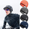 Outdoor Sports Warm Ear Hat Helmet Lining Winter Riding Skull Cap, Size: Free Code(White gray)