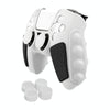 For Sony PS5 Splicing Color Silicone Gamepad Protective Case with Rocker Caps(Black White)
