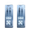 REMAX RC-C116 1.2m 30W Type-C to 8 Pin Smart Power-off Fast Charging Data Cable(Dark Blue)