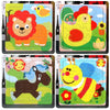 5 PCS KBX-017 Children Wooden Picture Puzzle Baby Early Education Toys(Chicken)