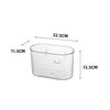Wall-mounted Trash Can Storage Bucket Transparent Desktop Paper Basket Vase(Transparent)