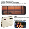 D6 CCD HD Digital Camera Movie Music Smart Camera Touch Screen Student Card Video Recorder, Excluding Memory(Black)