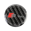 Car Carbon Fiber Gear Multimedia Knob Decorative Sticker for Audi A3 2014-2018
