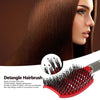 Hair Scalp Massage Comb Hairbrush Bristle Nylon Women Curly Detangle Hair Brush for Salon Hairdressing Styling Tool(Red)
