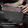 Car Central Control Seat Gap Storage Box with Dual USB Ambient Lights, Color: Suede Wine Red Principal Driver