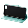 For  iPhone 8 & 7  Pressed Flowers Horizontal Flip Leather Case with Holder & Card Slots & Wallet(Green)