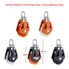 BSET MATEL Marine Nylon Plastic Swivel Bearing Single Pulley(Type 5)