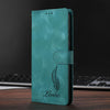 For Samsung Galaxy A26 5G Skin Feel Embossed Feather Leather Phone Case(Green)