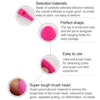 Blackhead Brush Face Cleansing Extractor Remover Tool Silicone Finger Massage Brush Face Exfoliating Cleansing Tool(Pink)