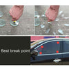 2 in 1 Mini Car Safety Rescue Hammer Life Saving Escape Emergency Hammer Seat Belt Cutter Window Glass Breaker (Blue)