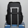 Men Oxford Backpack Business Computer Bag with External USB Port(Navy Blue)