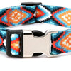 Ethnic Print Dog Collar, Small (1.5cm x 27-43cm) - Maya Fans