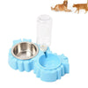 Automatic Pet Feeder Waterer Bowl - Blue - Cat & Dog