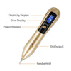 9 Gears Mole Spotting Pen LCD Home Laser Mole Spot Sweeping Beauty Instrument Without Shoot Light(Rose Gold)