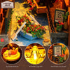 DIY Assembled LED 3D House Model Bookends Kid Toys Glowing Birthday Gift, Color: TC16 Youran Years
