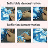 5 PCS Cartoon Mermaid Tail Aluminum Film Balloon Aquarium Decoration Balloon Mall Dress Up Balloon(Pink)