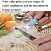 8 in 1 Magnetic Double-Headed Measuring Spoon Stainless Steel Measuring Spoon Set(Black)