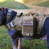 Dog Training Vest (M, Black) - Heavy Duty 1000D Nylon
