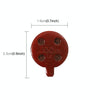 2 PCS Universal Metal Brake Disc Pads for Bike and Skateboard(Red)