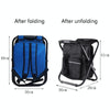 Multifunctional Folding Stool Portable Ice Pack Stool Lightweight Outdoor Stool(Green)