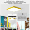 Macaron LED Square Ceiling Lamp, White Light, Size:30cm(Blue)