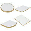 17x1.5cm Round Increased Plate Jewelry Display Microfiber Jewelry Props Display Rack