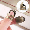 Household Adjustable Metal Sewing Thimble Finger Protectors Sewing Tools Accessories(M)