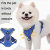 Reflective Dog Harness Vest, Breathable Mesh, Size S (Blue)