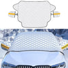 SUITU R-3945 Car Winter Front Glass Snow Shield Defrost Sunshade Thickened Car Clothing, Style: Non-magnet With Earmuffs