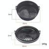 Air Fryer Grill Mat High Temperature Resistant Silicone Baking Tray, Specification: Round Black