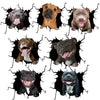 7 PCS Animal Wall Stickers Puppy Hole Car Window Static Sticker(Puppy 08)