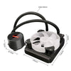 COOLMOON RGB120 5V ARGB Integrated Single Row Multi-Platform CPU Cooler(Black)
