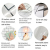 3D Crystal Epoxy Self-Adhesive Wall Sticker Bathroom Simulation Tile Sticker(MT1069)