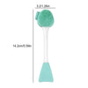 Hand-Held Silicone Cleansing Brush And Mask Brush Green White Double-head Fish Tail