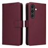 For Samsung Galaxy S25 5G BETOPNICE BN-005 2 in 1 Detachable Imitate Genuine Leather Phone Case(Wine Red)