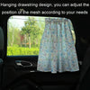 Car Heat Insulation Blackout Cartoon Cotton Sunshade(Blue Flower)
