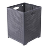 Foldable Dirty Clothes Basket Wall Mounted Bathroom Dirty Clothes Storage Frame Plastic Laundry Basket, Specification: Plus Large Gray