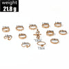 13pcs/set Exaggerated Serpentine Flower Love Geometric Joint Ring(SKU6205 Gold)