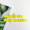 School Bag Shoulder Strap Clip Adjustable Elasticity Anti-Falling Clip For Children Overalls(Yellow)