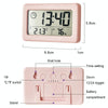 YD005 Mini Light and Thin LCD Screen Temperature/Humidity Meter Electronic Clock(Blue)