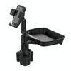 B10 Car Drink Water Cup Mobile Phone Holder 360 Degree Rotating Dinner Plate(Grey)