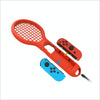 BODE Left and Right Small Handle Tennis Racket NS Game Grip Sports Game Handle TNS1843 for Switch(Red and blue)
